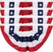 American Pleated Fan Flag, 3 X 6 Ft USA Patriotic Flag Bunting American Flags Patriotic Bunting 4th of July Decorations Patriotic Bunting Red White And Blue Patriotic Decor bunting Flags Outdoor/Outside(Set of 4)